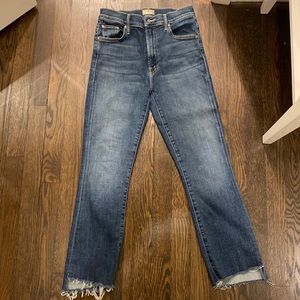 Mother Jeans size 28; The Insider Crop Step Fray; Girl Crush